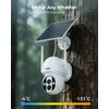 Hiseeu 4G LTE Cellular Security Camera Solar Powered, No WiFi