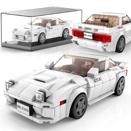 Mould King Speed Champion RX-7FC3S Initial D Building Blocks Set & Display Case,27015 DIY Cars Model Toys Birthday Gifts for Teens/Adults/Kits, Creative Collectible for Boys Age 8-12 (369 Pcs)
