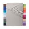Winter Fitted Sheet, Colourful Thermal Fleece, Fitted Sheet, Bed Sheet in Many Sizes and Colours (140 x 200 cm - 160 x 200 cm, Silver/Light Grey)