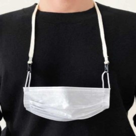 Anti-Loss Mask Lanyard Strap Mask Strap 1 - Black 7ea