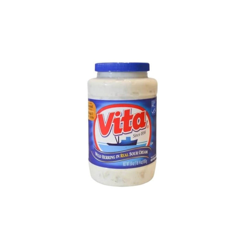 Vita Herring in Cream Sauce, 30oz (Pack of 6)