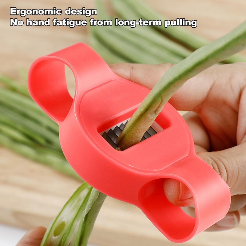 Multifunction Bean Slicer, Green Bean Frencher Tool, Stainless Steel Shredder