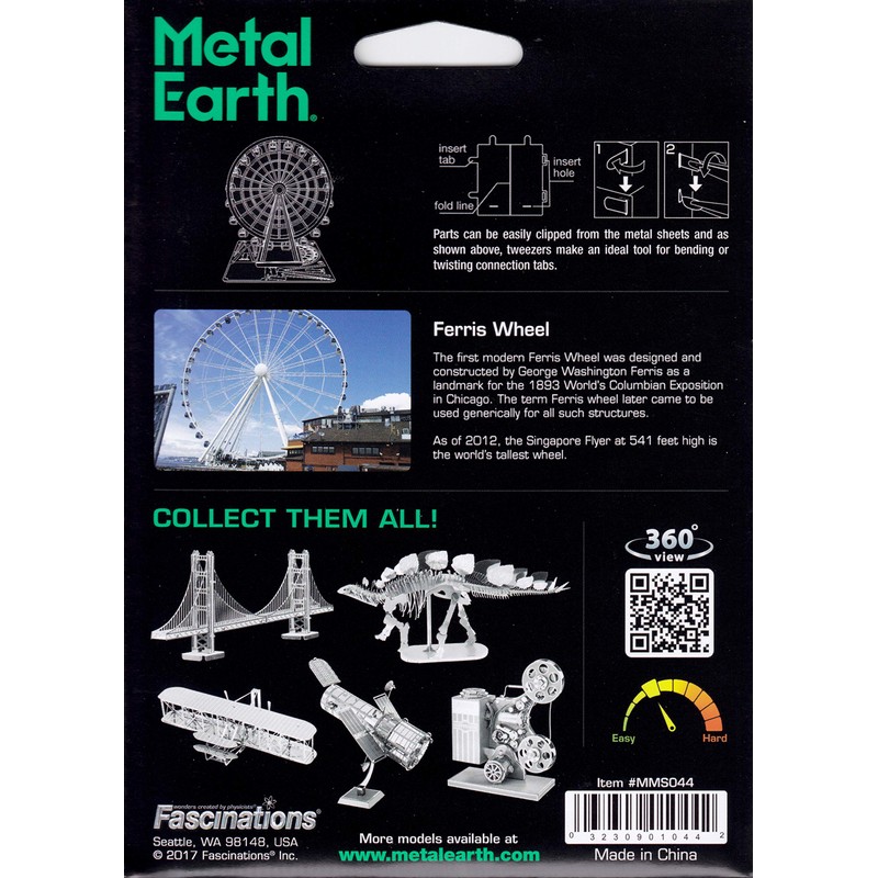 Metal Works Ferris Wheel 3D Cut Model