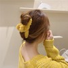 Ouyang Nana Style Large Volume Plush Hair Claw Clip for Back Head Styling One Size/Black Fluffy Clamp 20ea