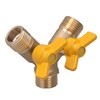 Solid Brass Y Ball Valve 3 Male Thread with Comfort