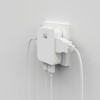 Corner Tap Mini Power Strip 4 Gang USB 2 Port