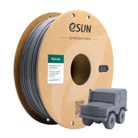 eSUN Grey PLA Filament, 3D Printing PLA Lite Filament 1.75mm Dimensional Accuracy +/- 0.03mm, 1kg Carboard Spool (2.2lbs) 3D Printer Filament, Gray