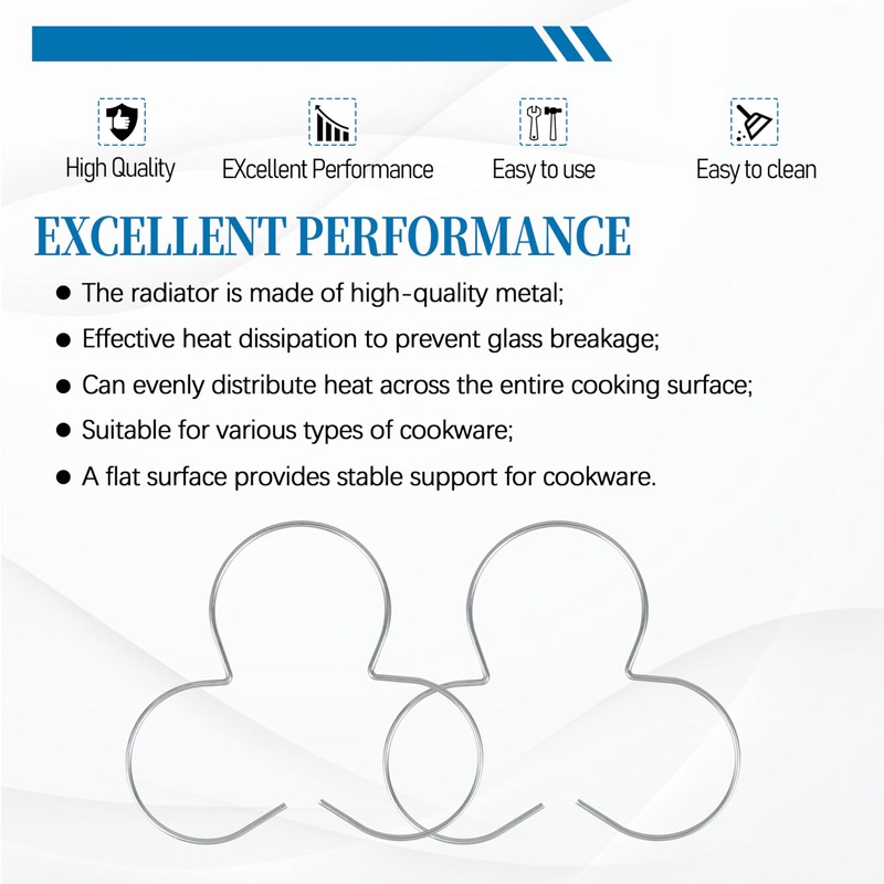 10 - Piece Heat Diffuser Set for Glass Cooktops &