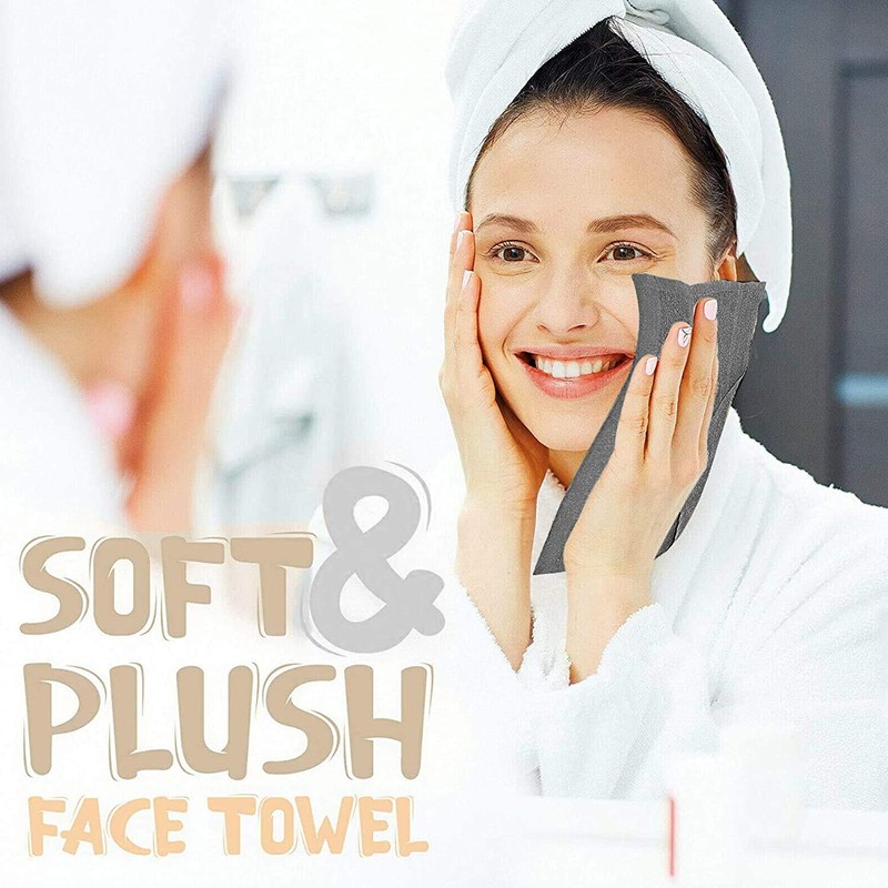 Towelogy® 600GSM Cotton Washcloths Multipack Quick Dry Flannels Face Towels
