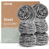 Vove Premium Steel Wool Scourer Refill Pads 6-Pack - Heavy