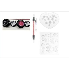 BISHENGYF Klar 3d Sculpture Gel Nail,3 Pcs 30g GroßE KapazitäT Meerjungfrau Perle 3d Gel,No Stick Solid Nail Glue 3d-Silikon-Stifte Und Form Werkzeuge 3d NäGel Salon ManiküRe Home (Rose Pink)