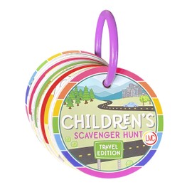 LMC Products Children's Scavenger Hunt: Travel Edition | Toddler Car Activities | Road Trip Toys | Games for 2, 3 Year Old's & Up | Kids Educational Scavenger Hunt Cards