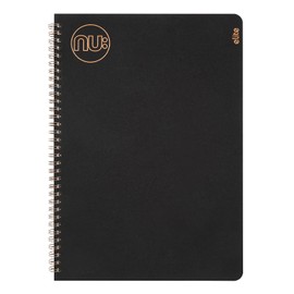 Nu Notebooks - Kraft Range - Black Wire Bound A5 Notebook - Stationery Notebooks - Professional Notepad - 160 Pages