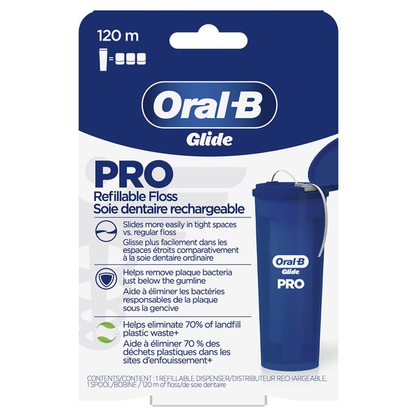 Oral-B Glide PRO Floss Starter Kit, Refillable, 120 M