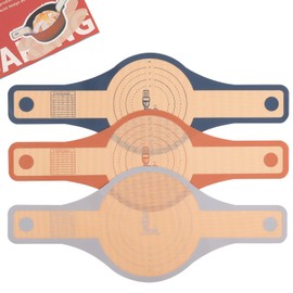 Folksy Super Kitchen 2 Sizes 9.4 & 8.3 inch Silicone Bread Sling for Dutch Oven 3 Pcs,Wider Non-Stick Silicone Bread Baking Mat for Sourdough,Dough Lifter Liner with Handles （Dark Gray,Brown,Gray）…