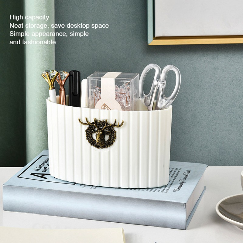 Makeup Brush Storage Box Large Capacity Orderly Storage Plastic Desktop
