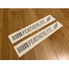 Aftermarket Featherlite Aluminum Trailer Decals (Set 2) Black 12” Replacement
