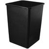 PRO&Family 140 Qt. 35 Gallon 132 Liters Black Square Trash