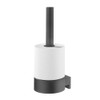 Tiger Bold Spare Toilet Roll Holder, Stainless Steel, Black, 10.1