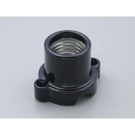 ELPA SB-2617H(BK) Round Reception Bulb Socket Lighting 300V/6A E26 Black