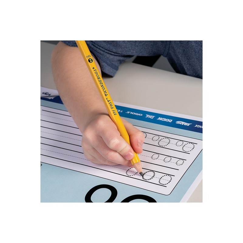 My First Ticonderoga Woodcase Primary Fat Pencil, HB 2, 1