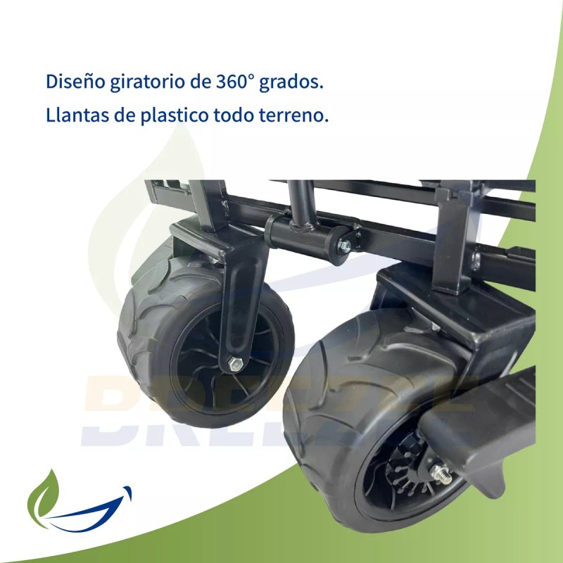 Breezee Market Carrito Compras Vagón Plegable Portátil Multiusos Resistente