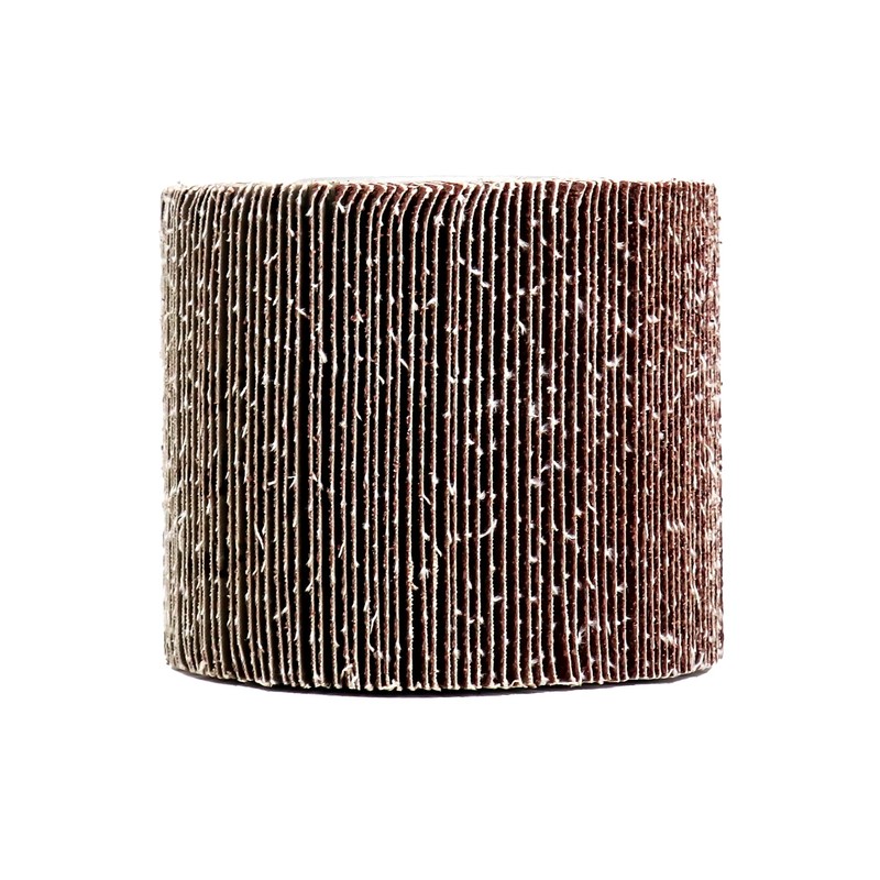 QWORK Flap Sanding Wheel, 2 Pack Wire Drawing Polishing Wheel,
