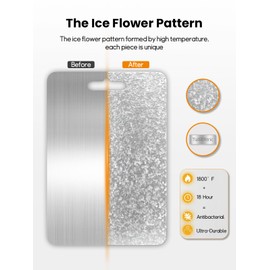 Titanium Cutting Board for Kitchen，Double Sided Pure Titanium Cutting Board，With Suspendable Handle，BPA Free, Dishwasher Safe (15“x11”)