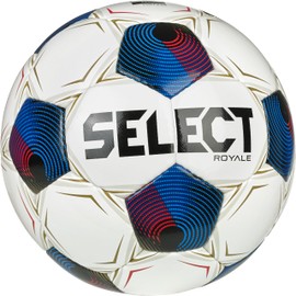 Select Royale Soccer Ball, White/Blue/Red V25, Size 5