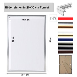 IDEAL TREND New Lifestyle Plastic Picture Frame Picture Holder Picture Frame Colour: Black Format: 20 x 30 cm