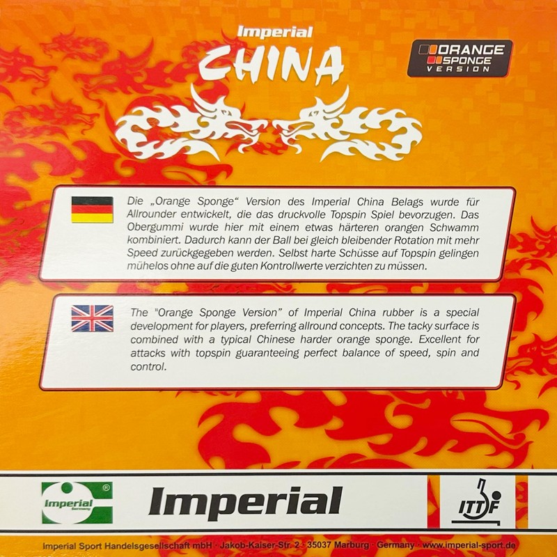Imperial China Orange Sponge (2.0 mm - Red) | -