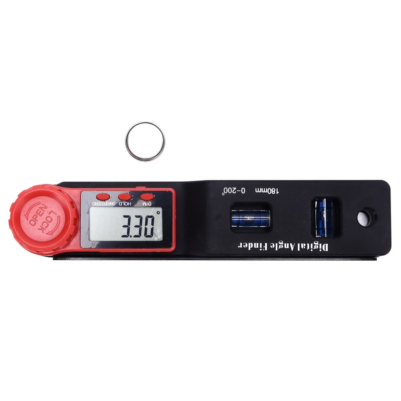 0‑200° Digital Display Angle Finder High Accuracy Electronic Spirit Level