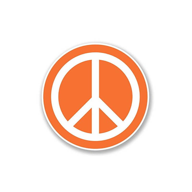 2 x 10cm Peace Vinyl Sticker Symbol Hippy Camper Van
