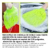 Guantes Franela Microfibra Doble Cara Azul Claro HUANNAXIERWEIYA Pack 4