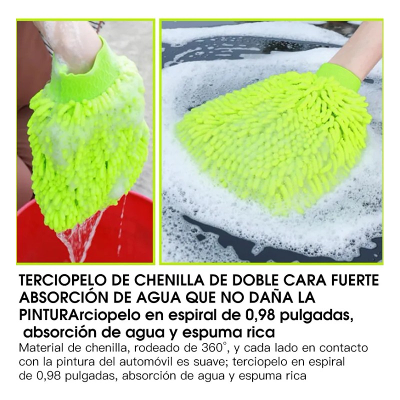 Guantes Franela Microfibra Doble Cara Azul Claro HUANNAXIERWEIYA Pack 4