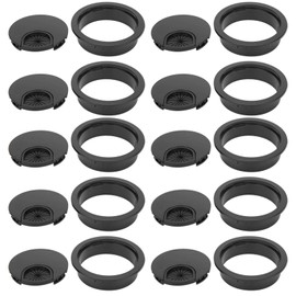 Jeanoko Arandela de Cable Resistente al Desgaste 10 Piezas arandela de cableado Cubierta de Alambre de Escritorio de plástico ABS para Oficina para computadora