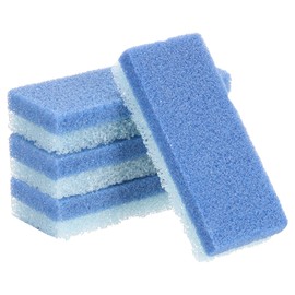 sourcing map 4pcs Foot Pumice Stone for Feet Hard Skin Remover, Foot Pumice Stone Scrubber for Hard Skin, Foot Dead Skin Remover Scrubber Pedicure Tool, Dark Blue,Light Blue