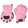 Bear Hands Fleece Mittens for Kids Light Pink
