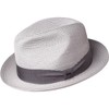 Bailey 1922 Craig Braided Fedora - Flint Gray/M
