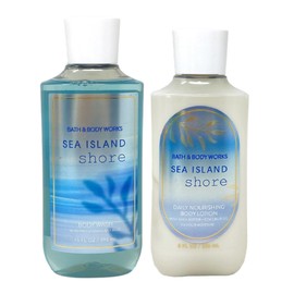 Bath and Body Work Sea Island Shore Body Wash and Body Lotion Duo Set - Full Size