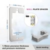 Metal Outlet Spacers for Loose Wall Plates – Flush-Fit Leveling