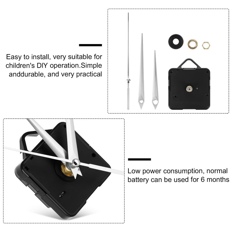 Kichvoe Wall Clock Movement Replacement Kits, Silent Clock Mechanism Maintenance