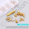 Cimeton 65PCS M2 M2.5 M3 M4 M5 Brass Knurled Threaded