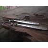 Hammered long earrings
