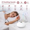 LOFICOPER White Portable Noise Machine for Toddlers with 24 Sounds,