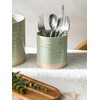 YHOSSEUN Kitchen Utensil Holder, 6.7"+5.1" Ceramic Utensil Holder for Kitchen