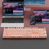 EWEADN V20 Wireless Keyboard, Portable Rechargeable Mechanical Keyboard, Ergonomic Design Keyboard