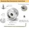 4cps Aluminum Alloy Potentiometer Control Knob - Metal Guitar Bass