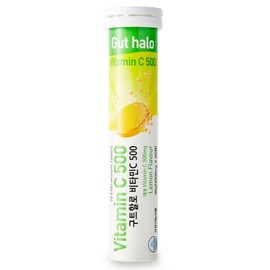 Guthalo Vitamin C 500 Lemon Flavored Effervescent Vitamin, 20 Tablets, 1 Piece / 구트할로 비타민C 500 레몬맛 발포비타민, 20정, 1개