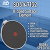 Supplying Demand 3147132 Range Solid Surface Burner 8 Inch -